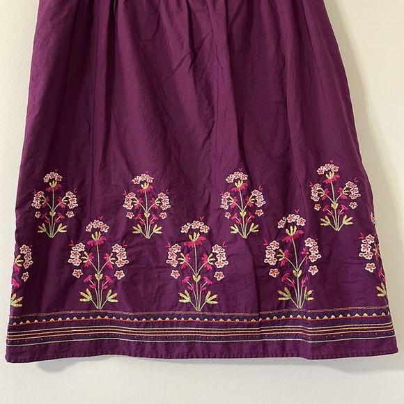 Talbots Purple Beaded Embroidered Pencil Skirt Size 14 - Picture 3 of 7